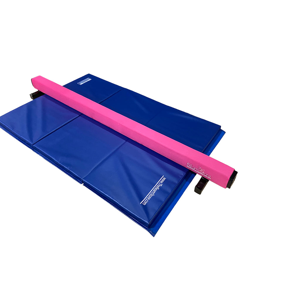 8ft Low Profile Pro Series Suede Gymnastics Beam and Mat Combo The Beam Store USA